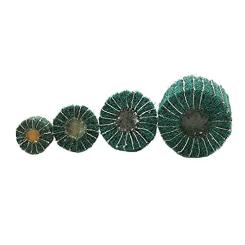  [AUSTRALIA] - 4 PCS Scouring Pad Coarse Fleece Interleaf Flap Sanding Wheels Pad for Rotary Tools Chemical Machinery Abrasive Production （30/40/50/60mm）