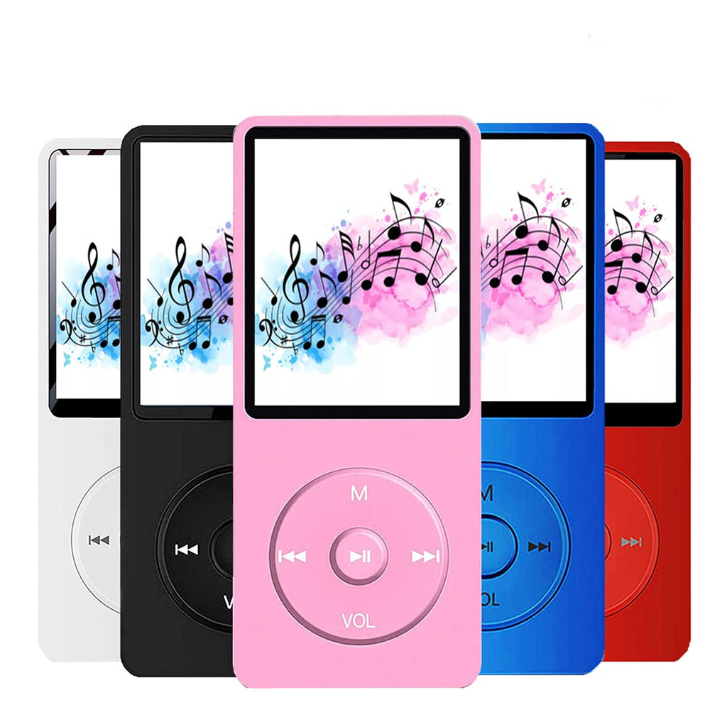  [AUSTRALIA] - MP3 Player with a 16GB Micro SD Card, Maximum Support 128GB | Build-in Speaker | M MayJazz Music Player with Photo/Video Player/FM Radio/Voice Recorder/E-Book Reader - Pink