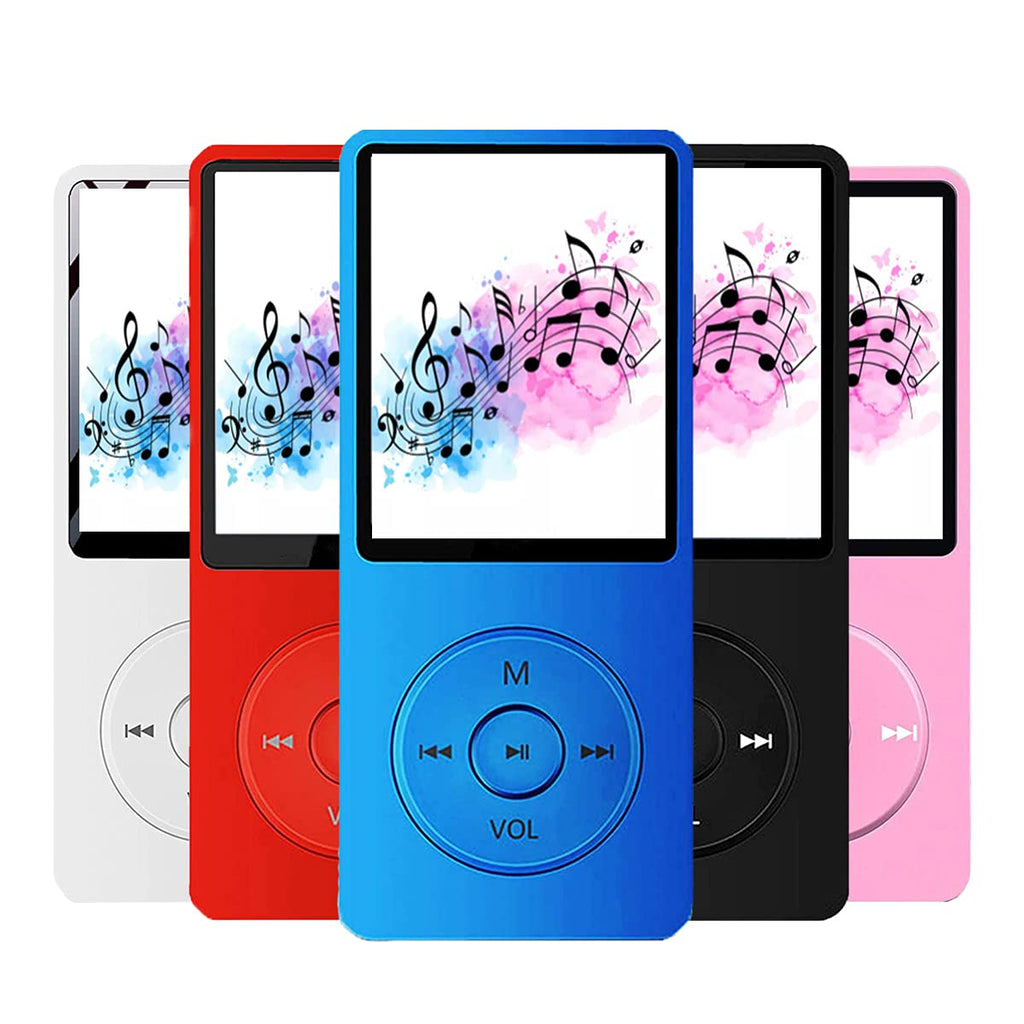  [AUSTRALIA] - MP3 Player with a 16GB Micro SD Card, Maximum Support 128GB | Build-in Speaker | M MayJazz Music Player with Photo/Video Player/FM Radio/Voice Recorder/E-Book Reader - Dark Blue