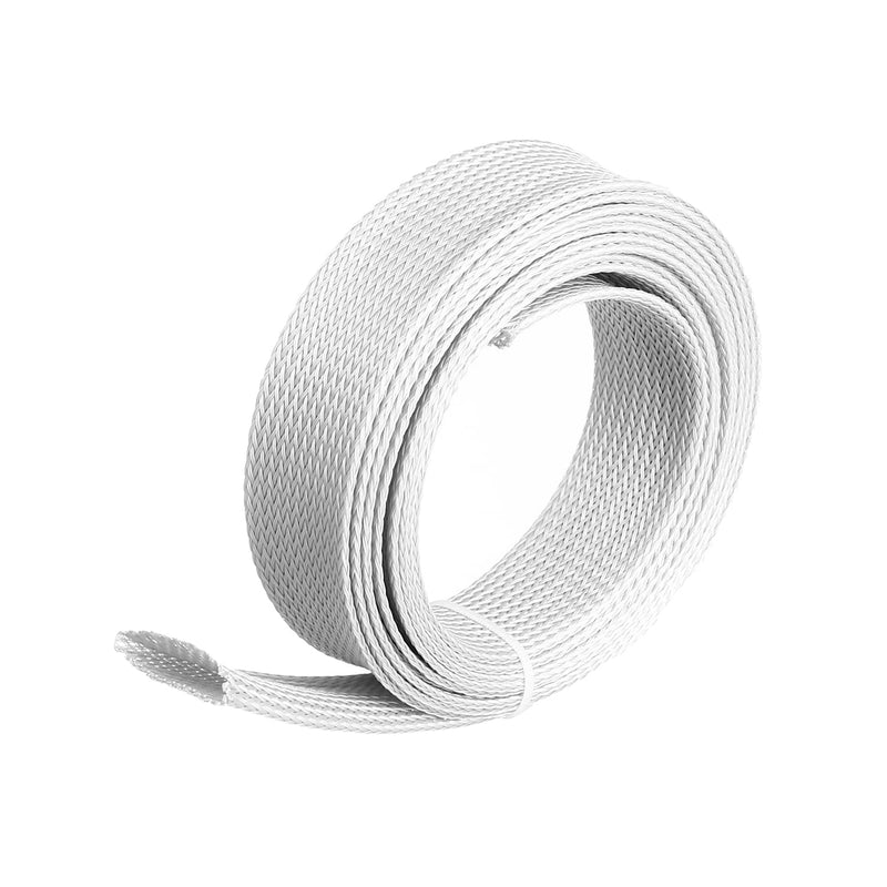  [AUSTRALIA] - Aicosineg PET Expandable Braided Sleeving Wrap for Audio Video Home Device Automotive Wire Protect Cables 30mm 3m Gray 1Pcs