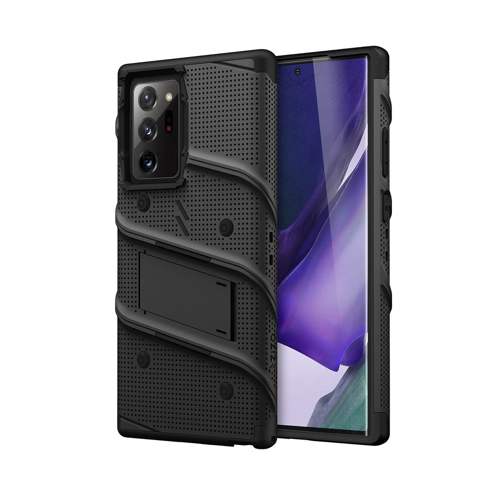 [AUSTRALIA] - ZIZO Bolt Case for Galaxy Note 20 Ultra with Kickstand and Lanyard - Black