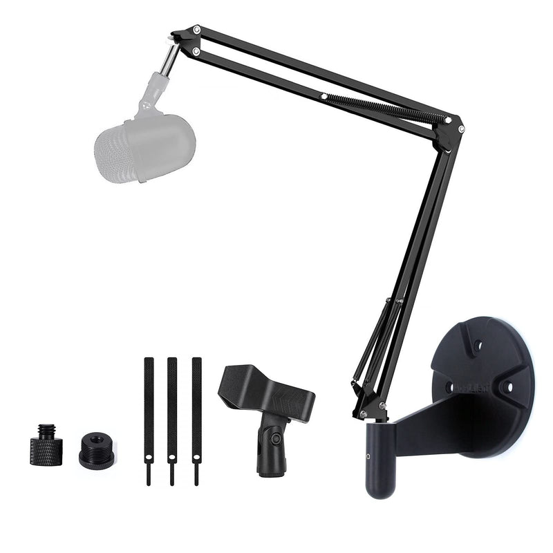  [AUSTRALIA] - Mic Wall Mount, Microphone Stand Arm Holder compatible with Amazon Basics Condenser Microphone