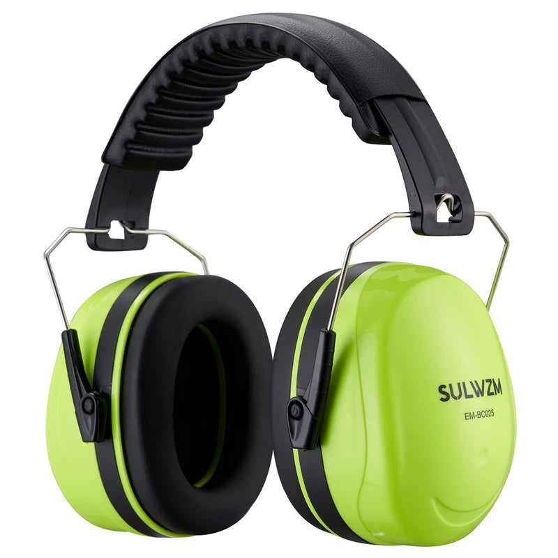  [AUSTRALIA] - SULWZM Hearing Protection Ear Muffs,NRR 28db Noise Cancelling for Shooting, Mowing, Construction,Green Green