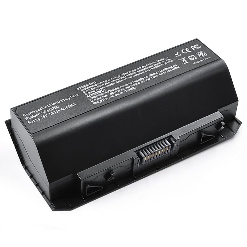  [AUSTRALIA] - 15V 88WH A42-G750 Laptop Battery for ASUS G750 G750J G750JH G750JM G750JS G750JW G750JX BG750JZ and ASUS ROG Series 0B110-00200000M