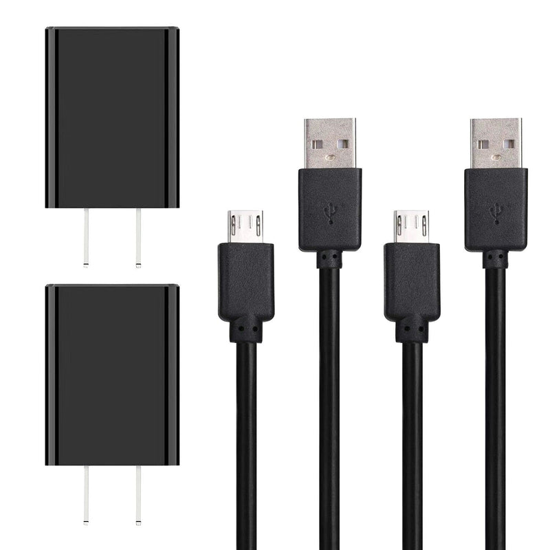  [AUSTRALIA] - 2 Pack Charger Cord Replacement for Amazon Fire TV Stick, Samsung, Fire Tablet, Android Phone AC/DC Home Wall Adapter Cable