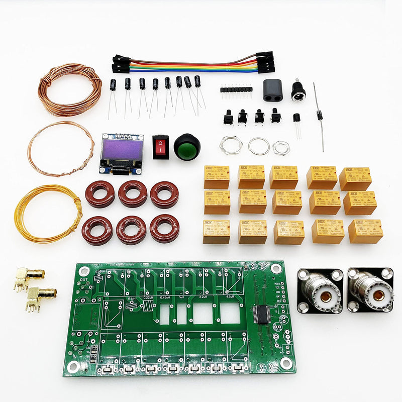  [AUSTRALIA] - Malahit ATU-100 Antenna Tuner DIY Kits 1.8-50MHz atu100 Automatic Antenna Tuner by N7DDC 7x7 0.96 Inch OLED SMT and chip soldered 3.2 Version Firmware Programmed Unassembled