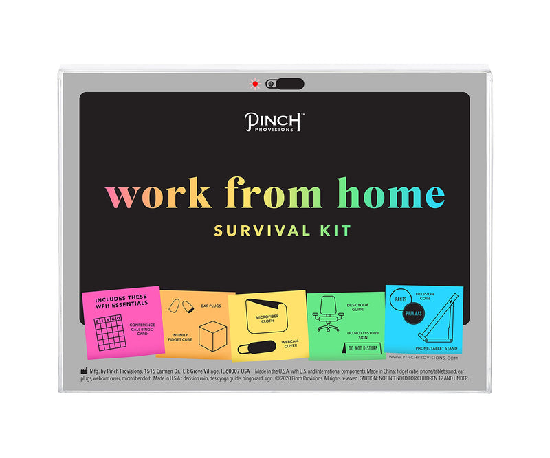  [AUSTRALIA] - Pinch Provisions Work from Home Survival Kit, Includes 9 Essentials to Help You Stay on Task, Must-Have Essentials, Compact Multi-Functional Metal Survival Kit, Perfect