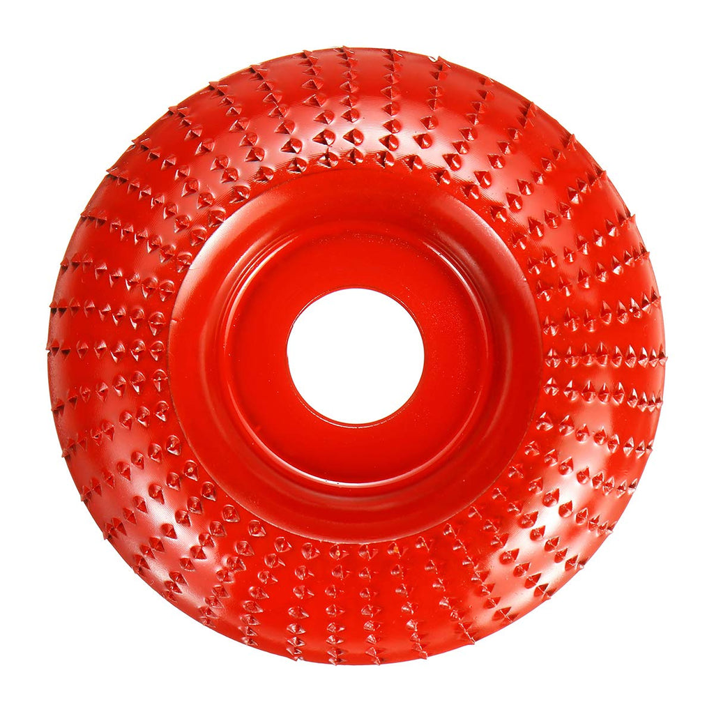  [AUSTRALIA] - Grinding Wheel 4 inch Wood Forming Wheel for polishing Wood Forming Discs with a 5/8" Angle Grinder (red) red