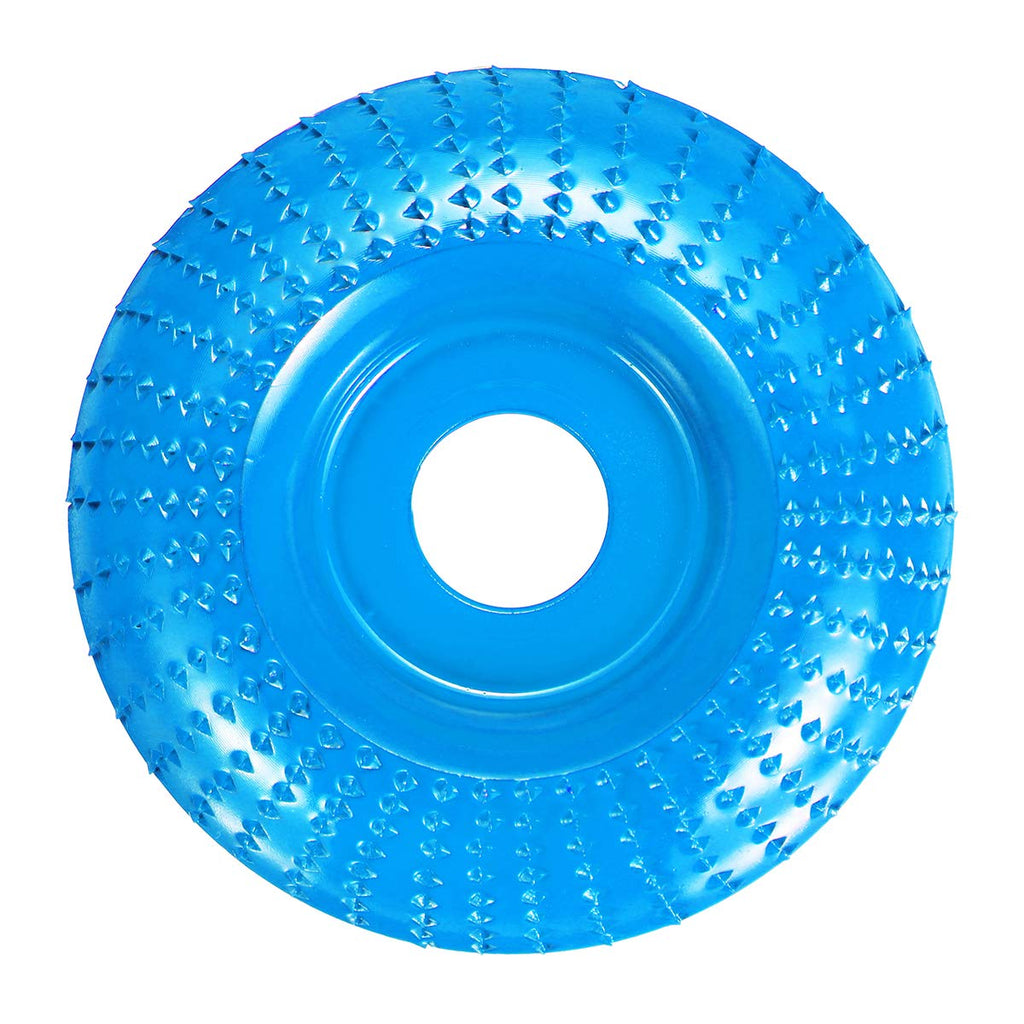  [AUSTRALIA] - Grinding Wheel 4 inch Wood Forming Wheel for polishing Wood Forming Discs with a 5/8" Angle Grinder (Blue) blue