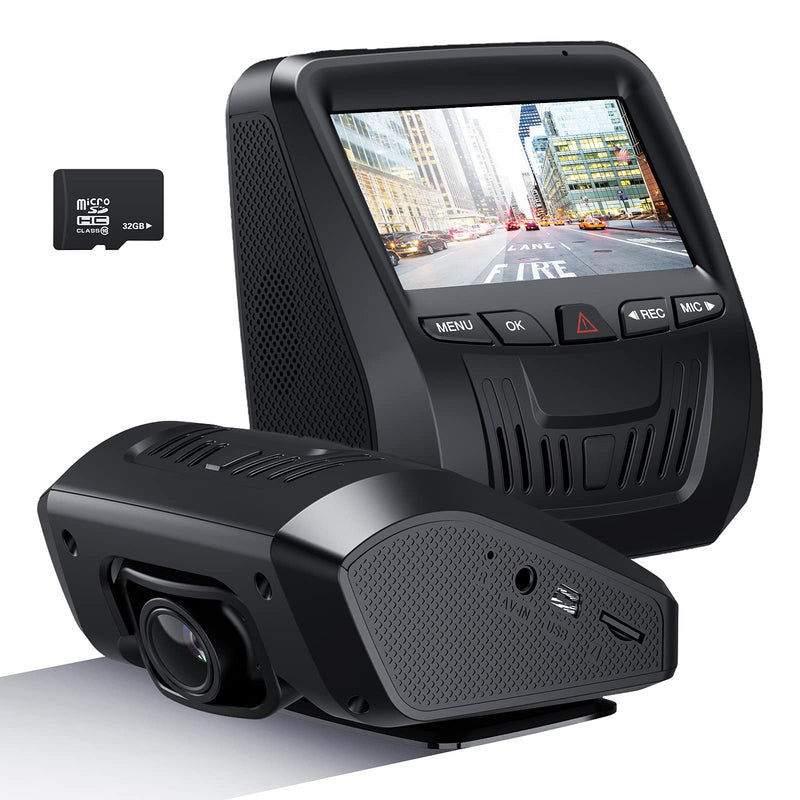  [AUSTRALIA] - NEZINI Car Dash Cam, Dashboard Camera Recorder with 32GB SD Card, FHD 1080P, 3" LCD Screen, Driving Recorder with Sony Video Sensor, Parking Mode, 150° Angle, Loop Recording, Night Vision, WDR