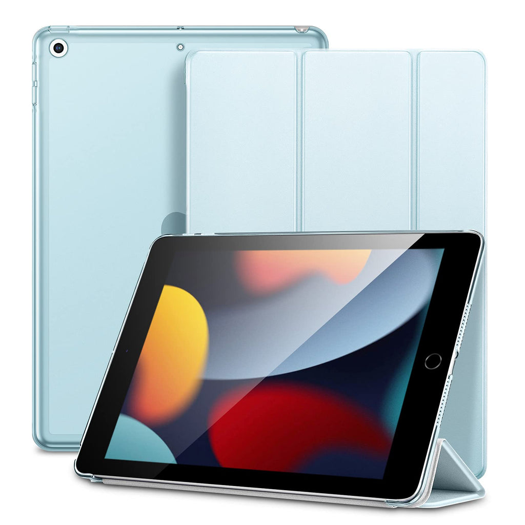  [AUSTRALIA] - ESR Trifold Case Compatible with iPad 9th Generation 2021, 8th Generation 2020, 7th Generation 2019, Auto Sleep/Wake, Lightweight Hard Case, Trifold Stand, Ascend Series, Light Blue Sky Blue