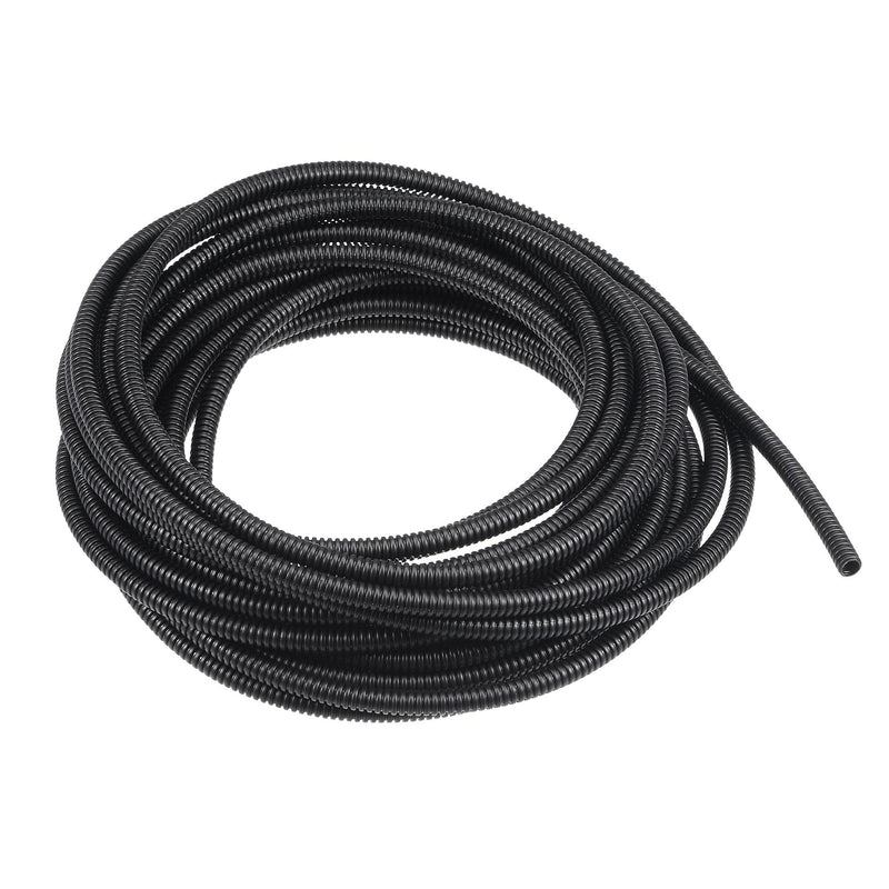  [AUSTRALIA] - uxcell 10 M 4.5 x 7 mm PP Flexible Corrugated Conduit Tube for Garden,Office Black