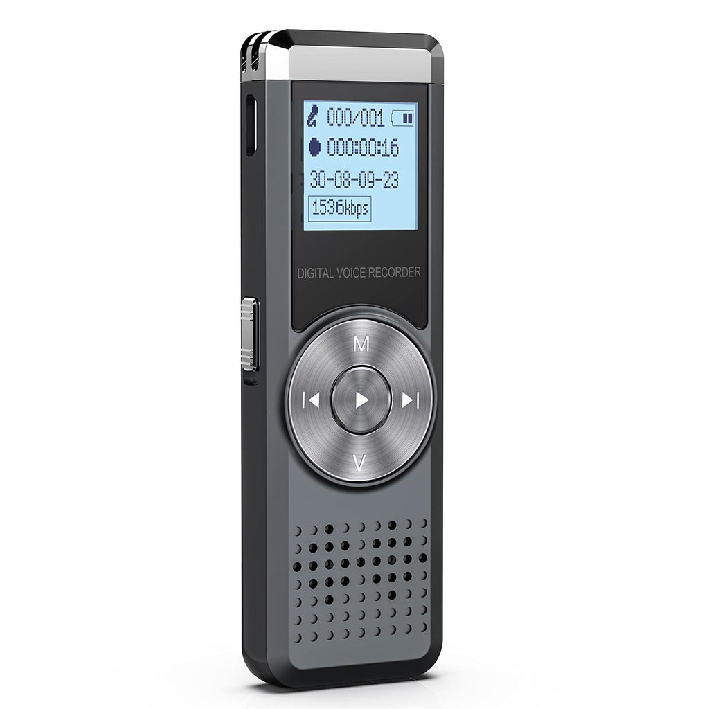  [AUSTRALIA] - 64GB Digital Voice Recorder, KINPEE Audio Sound Recorder Portable MP3 Recorder Dictaphone for Meeting Lecture Rechargeable Recording Device Voice Activated Recorder with Playback for Interview 64GB