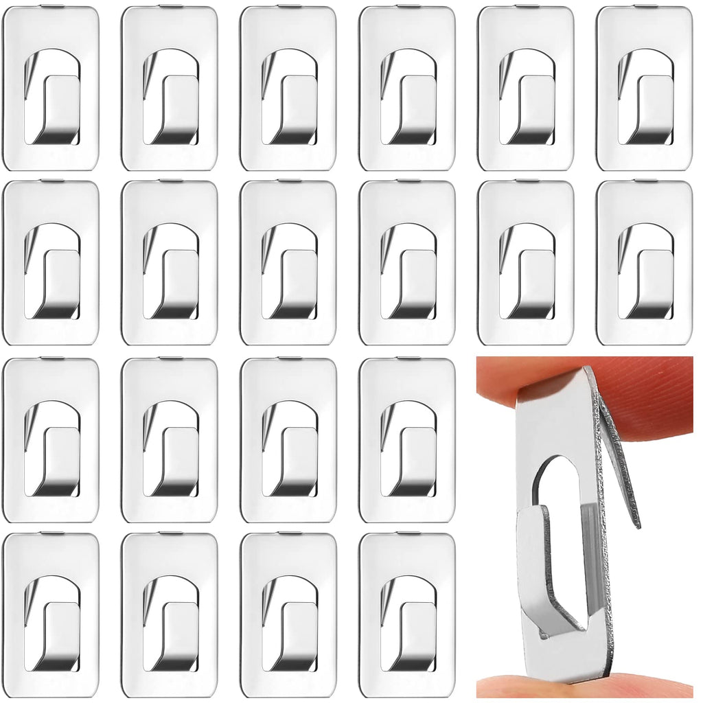  [AUSTRALIA] - Hotop Fabric Wall Clips Panel Wall Hooks Fabric Pin Clip Cubicle Picture Hangers Stainless Cabinet Draw Hooks for Office Clothes Cubicle Wall Cloth Partitions Supplies (36) 36
