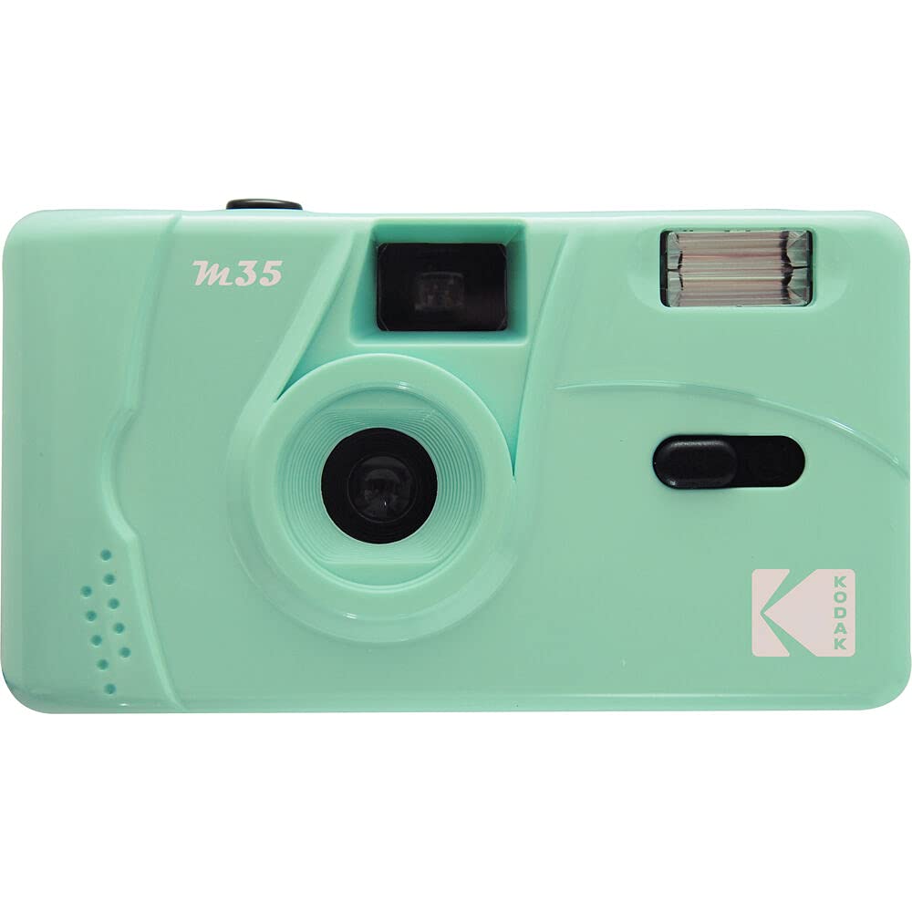  [AUSTRALIA] - Kodak M35 35mm Film Camera (Mint Green) - Focus Free, Reusable, Built in Flash, Easy to Use Mint Green