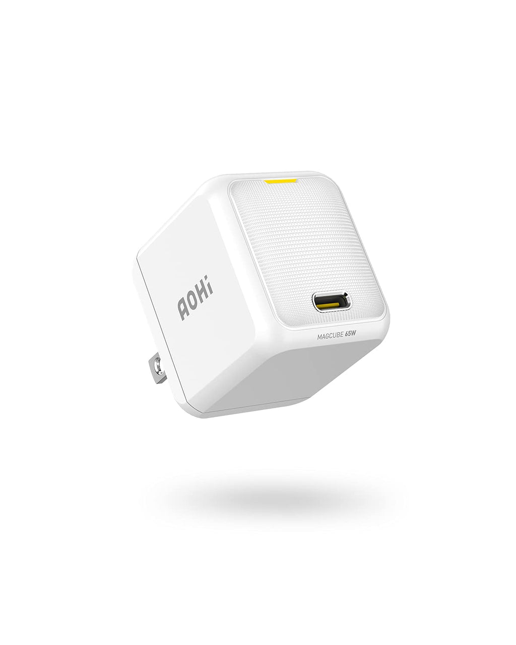  [AUSTRALIA] - USB C Charger, AOHI Magcube 65W PD Fast Charger GaN+ Wall Charger Power Adapter Charger for MacBook Pro/Air, Galaxy S20/S10, Note 20/10+, iPhone 13/13 Pro/12/Pro/Mini White (Cable Not Included)