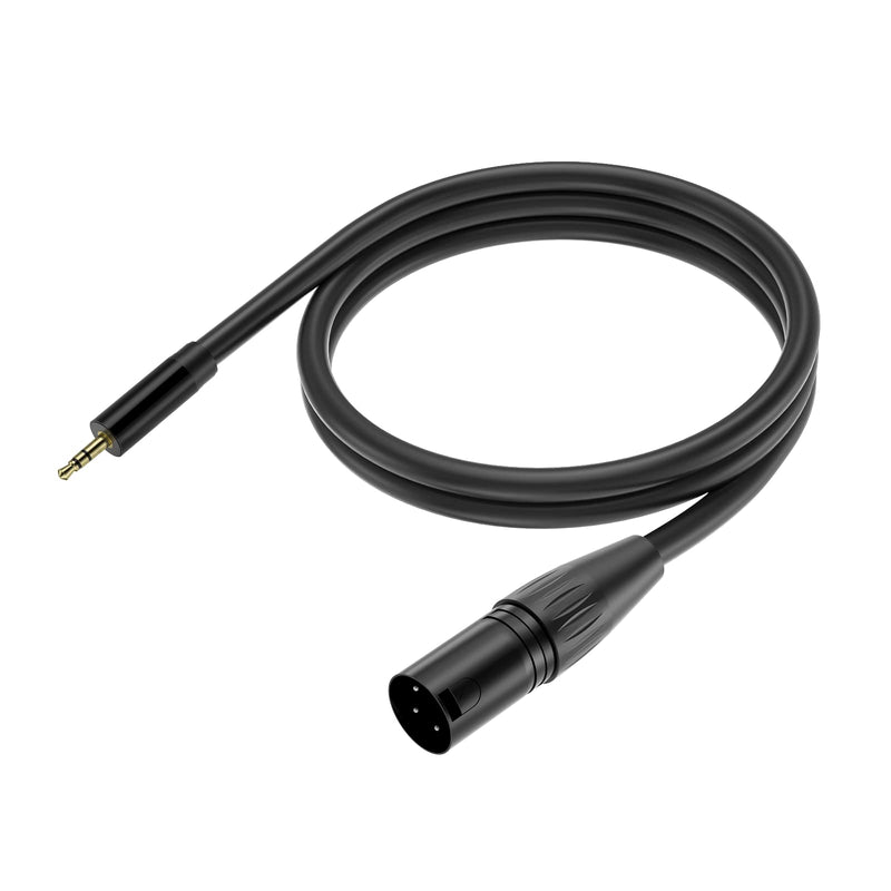  [AUSTRALIA] - 3.5mm to XLR Cable, Yinker 1/8 Inch TRS Male Mono to XLR Male Microphone Cable Mic Cord - 10ft/3m 1pack 1 pack