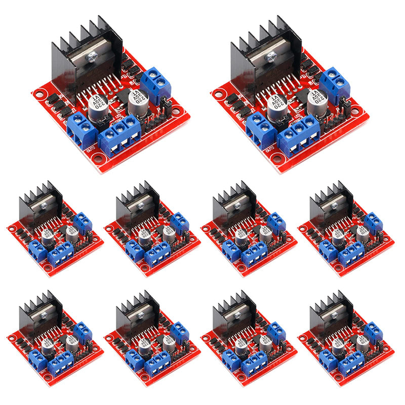  [AUSTRALIA] - 10Pack L298N Motor Drive Controller Board DC Dual H-Bridge Robot Stepper Motor Control and Drives Module for Arduino Smart Car Power UNO MEGA R3 Mega2560 (10 PACK) 10pack
