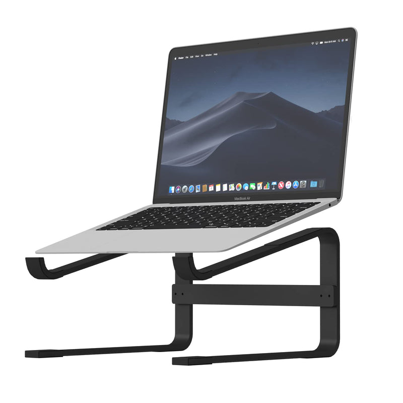  [AUSTRALIA] - TALK WORKS Laptop Stand - Desktop Laptop Holder and Monitor Riser for Comfortable Viewing Angle - Durable and Ergonomic Design with Protective Silicon Grip Padding - Universal Compatibility