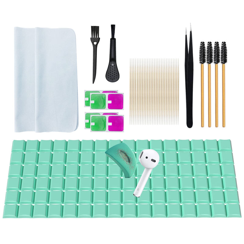  [AUSTRALIA] - 203PCS Airpod Cleaner Kit,iPhone Charge Port Cleaning kit,Airpods Earbud Cleaning Putty, Remove Ear Wax,Phone Phone Cleaning kit,for Airpods Charging Case/Headphones/Phone/Earbuds/Camera