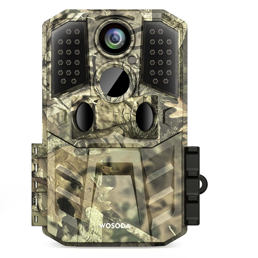  [AUSTRALIA] - Trail Camera 24MP 1920P HD, Hunting Game Camera 0.2s Trigger Time 3 Infrared Sensors ,Deer Camera with 120° 80ft Motion Activated Waterproof for Outdoor Wildlife Monitoring Home Security, 2” LCD Camo