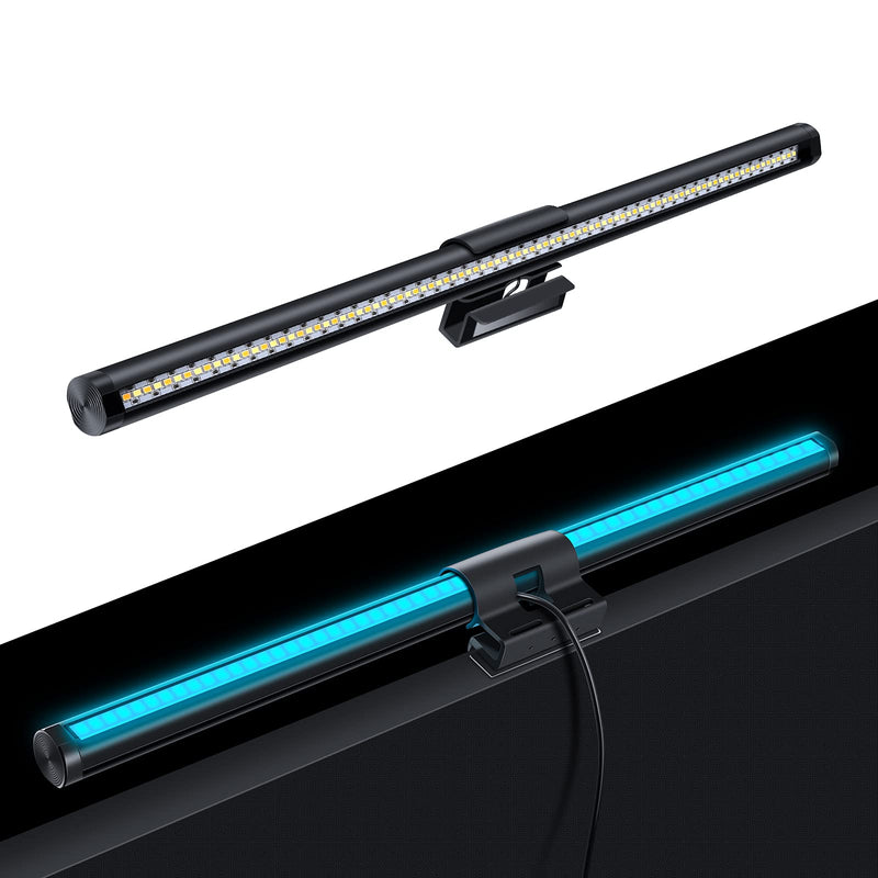  [AUSTRALIA] - Monitor Light Bar, CURUK Dual Light Monitor Lamp, Dimmable Computer Monitor Light, Filter Blue-Ray for Eye Care Monitor Light with Touch Sensor, No Glare Computer Light for Desk Home Office