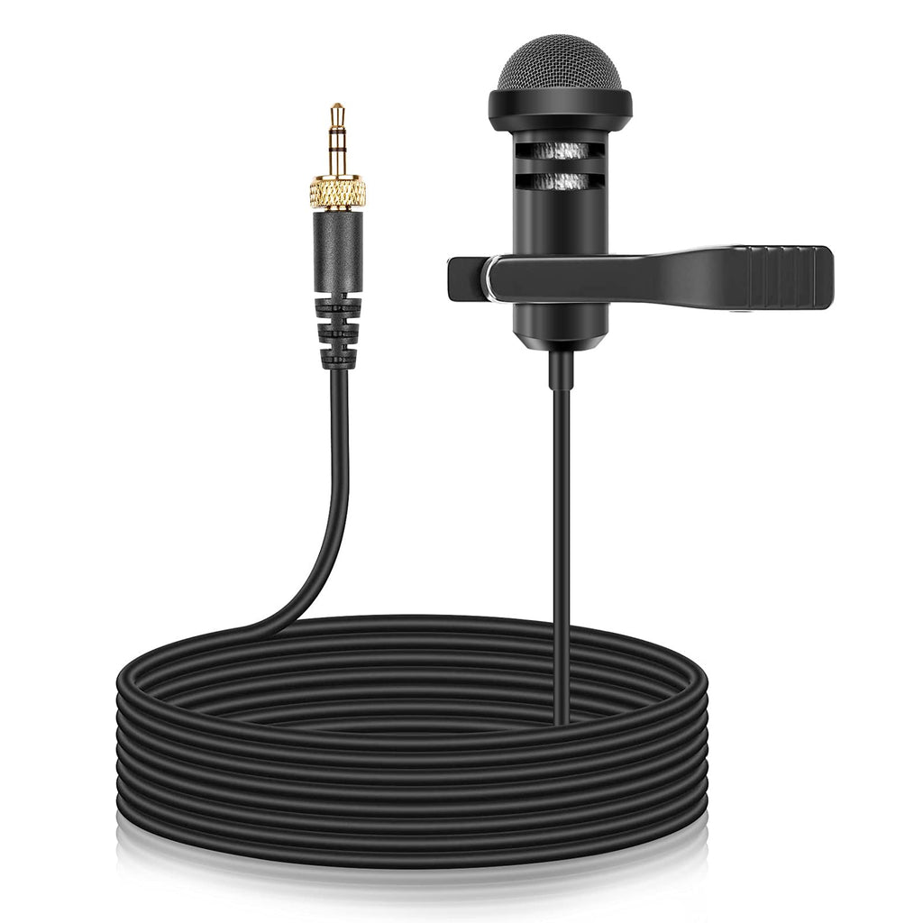 [AUSTRALIA] - Lavalier Microphone Compatible with Rode Wireless Transmitter Bodypack - TX/Wireless GO II/RODELINK Kit, Omnidirectional Condenser Lapel Mic 3.5mm with Screw Lock, 5ft