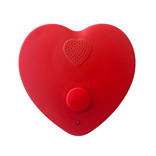  [AUSTRALIA] - Simple Recording Heart Box can Real time Recording Voice Sound Recorder Chips Module for Christmas Plush Toy and Manual DIY Creative Gift