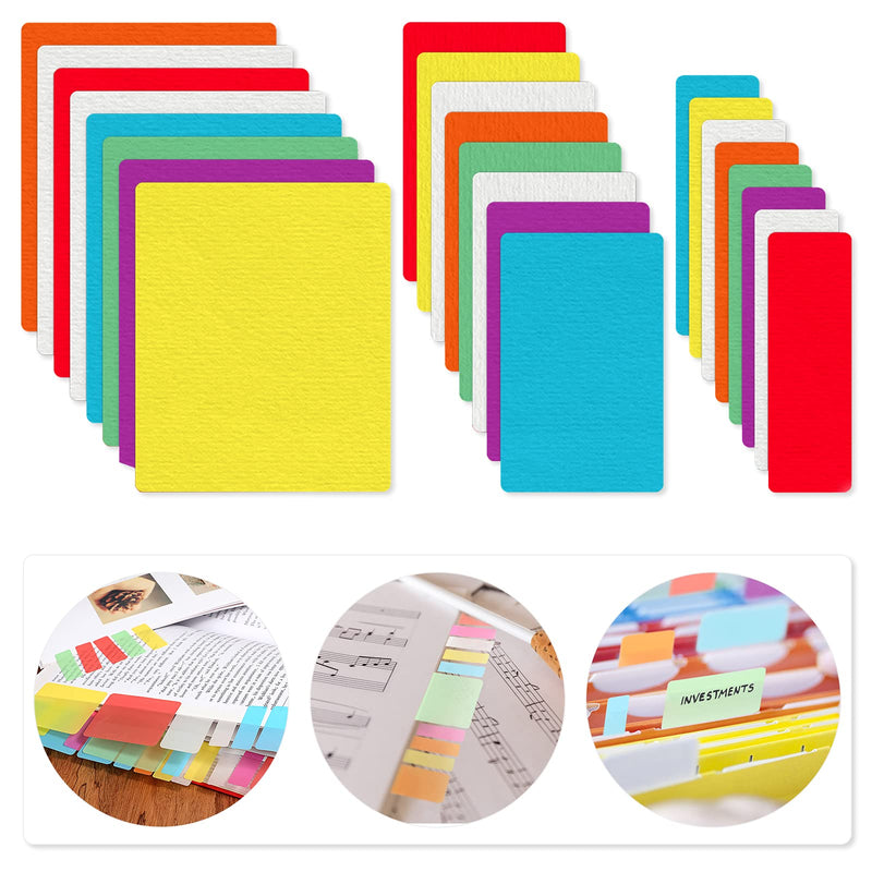  [AUSTRALIA] - 480 Pieces Sticky Index Tabs Neon Page Markers Writable Sticky Notes Colored Page Markers Adhesive Index Tabs File Tabs Flags 15 Colors for Documents Books (0.5,1,2) 0.5,1,2 Inches