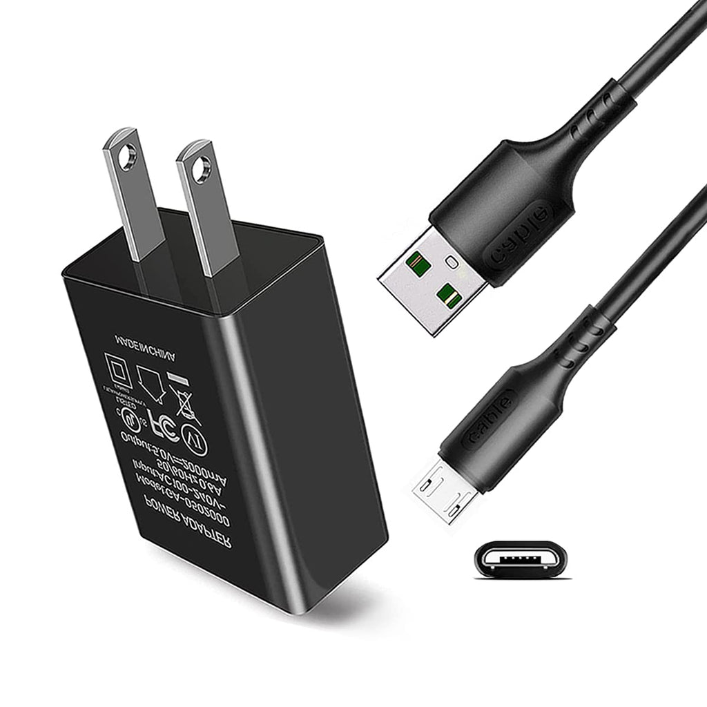  [AUSTRALIA] - 5V 2A Power Adapter Fast Tablet Charger for Android Smartphone,Tablet, Kids Edition, E-Reader, Home Security Camera, Universal Wall Charger with 6FT Mirco USB Charging Cord Cable