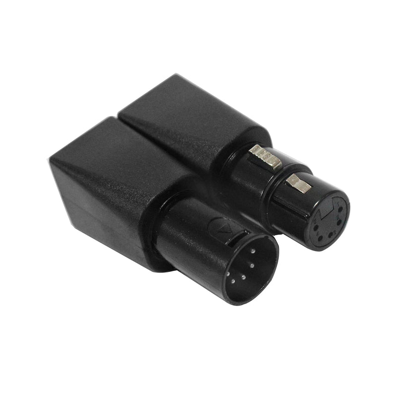  [AUSTRALIA] - Toronce DMX to RJ45 Connector RJ45 Ethernet to 5 Pin XLR DMX Female & Male Adapter Sets （5PIN_1Pair） 5PIN_1 Pair