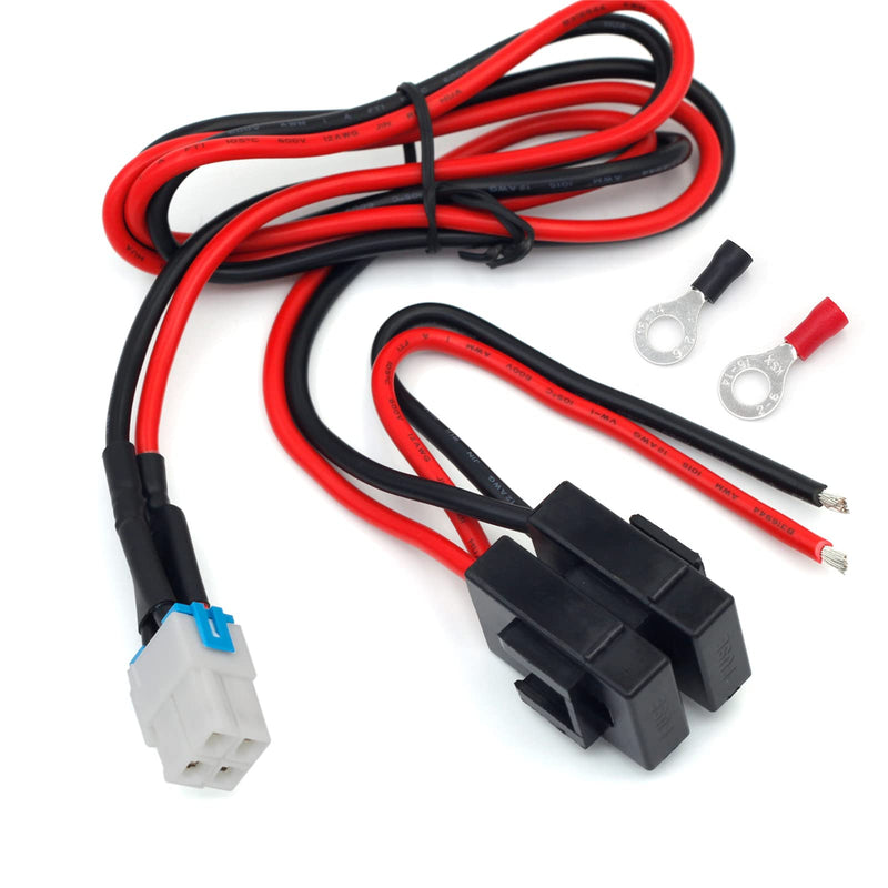  [AUSTRALIA] - Kymate 4-pin 12AWG DC Power Supply Cable for Yaesu Radio FT-450D FT-891 FT-991-A FT950 FTDX-1200 Kenwood TS-480 TS-590SG TS-890s Icom IC-7000 IC-7200 IC-7600 IC-7300 Alinco DX-SR9T Vertex