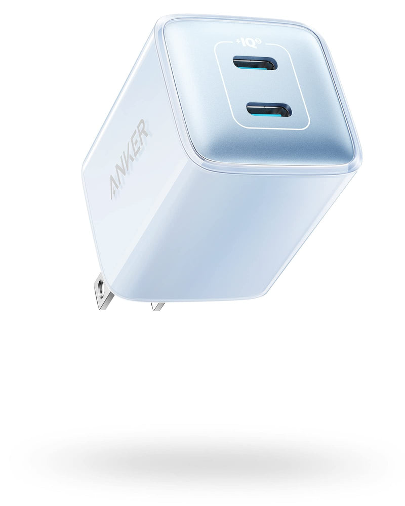  [AUSTRALIA] - Anker USB C Charger 40W, 521 Charger (Nano Pro), PIQ 3.0 Durable Compact Fast Charger (Not Foldable) for iPhone 13/13 Mini/13 Pro/13 Pro Max/12, Galaxy, Pixel 4/3, iPad/iPad Mini (Cable Not Included) Glacier Blue