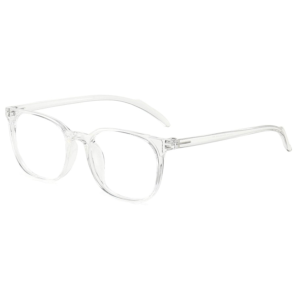  [AUSTRALIA] - ANRRI Blue Light Blocking Glasses Square Eyeglasses Frame Filter Blue Ray Computer Game Glasses Clear