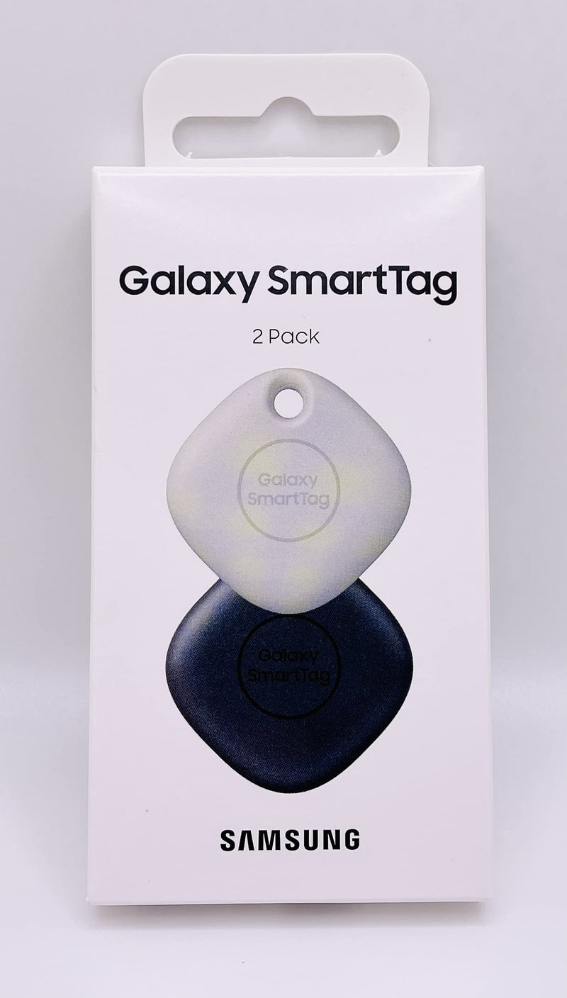  [AUSTRALIA] - Samsung Galaxy SmartTag (2 Pack) Bluetooth Tracker & Item Locator for Keys, Wallets, Luggage & More, (Oatmeal + Black) (International Version)