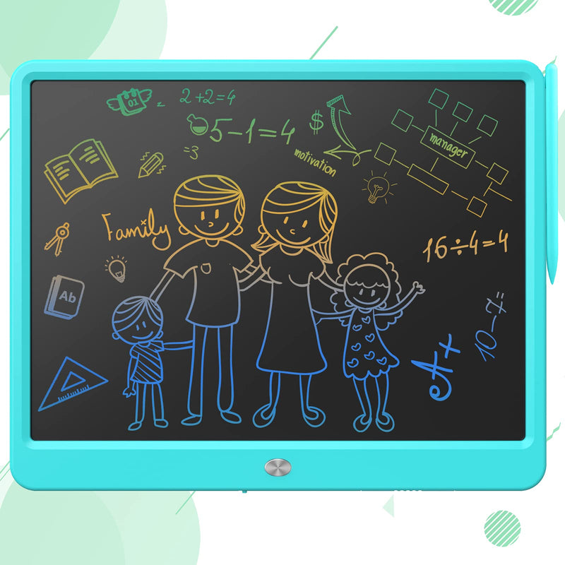  [AUSTRALIA] - TEKFUN 15inch LCD Writing Tablet Teen Boy Girl Gifts Ideas, Christmas Xmas Gifts for Kids, Drawing Board Educational Toys for 6 4 5 3 Year Old Boys, Home and Office Erase Message Memo Board (Blue) Blue