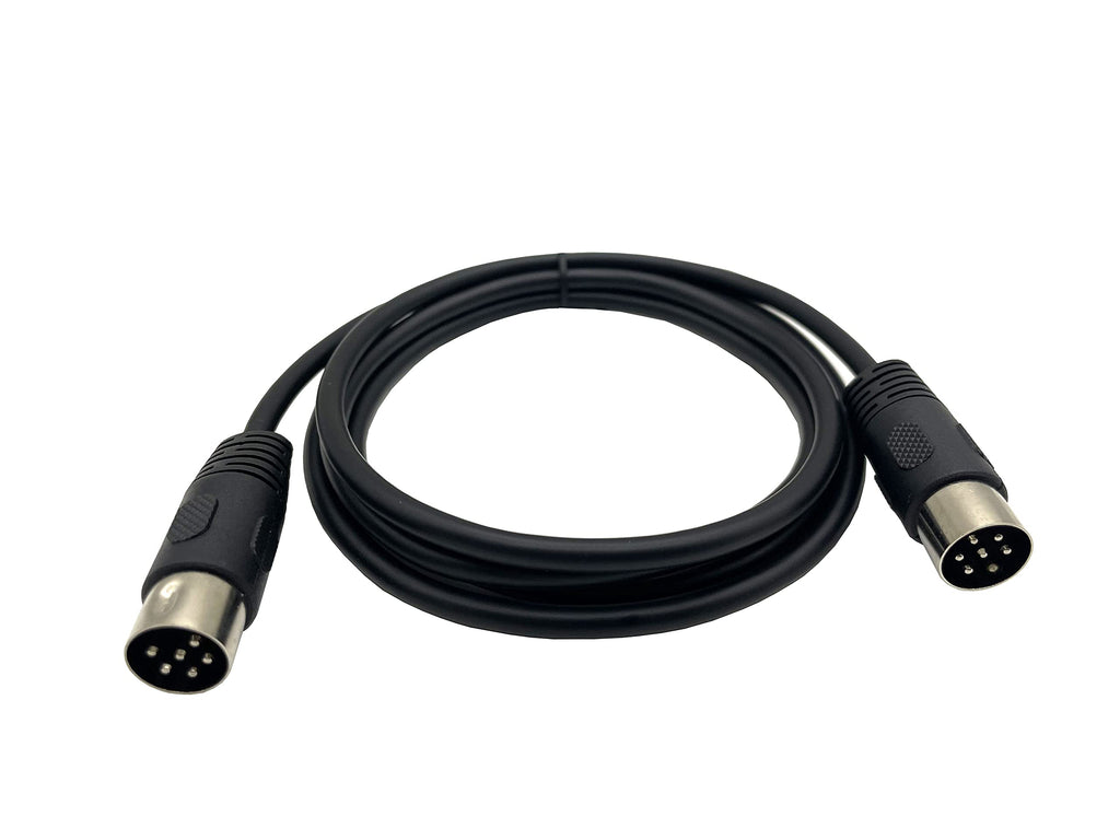  [AUSTRALIA] - 6-Pin DIN MIDI Extension Cable, Dafensoy 6-Pin DIN MIDI Male to Male Adapter Extension Cable, for MIDI Keyboard, Keyboard Synth,MIDI Guitar and Other Music Gear (1.5M/5Ft)