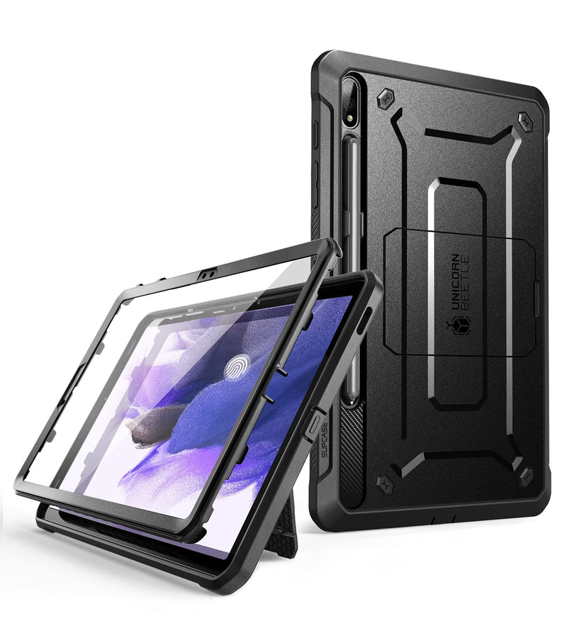  [AUSTRALIA] - SUPCASE Unicorn Beetle Pro Series Case for Samsung Galaxy Tab S7 FE 12.4 Inch (2021), Full-Body Rugged Heavy Duty Case with Built-in Screen Protector & S Pen Holder (Black) Black