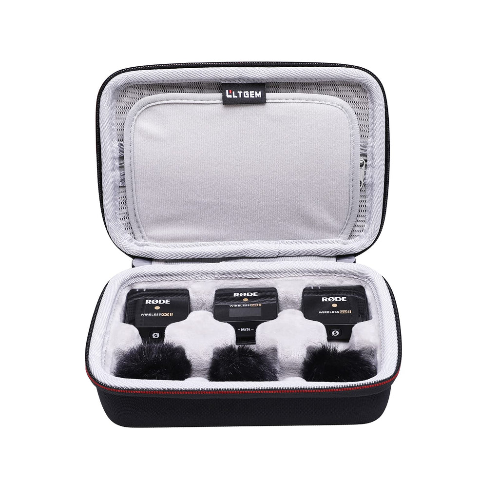  [AUSTRALIA] - LTGEM Hard Storage Case for Rode Microphones Wireless GO II Dual Channel Wireless Microphone System(Case Only)