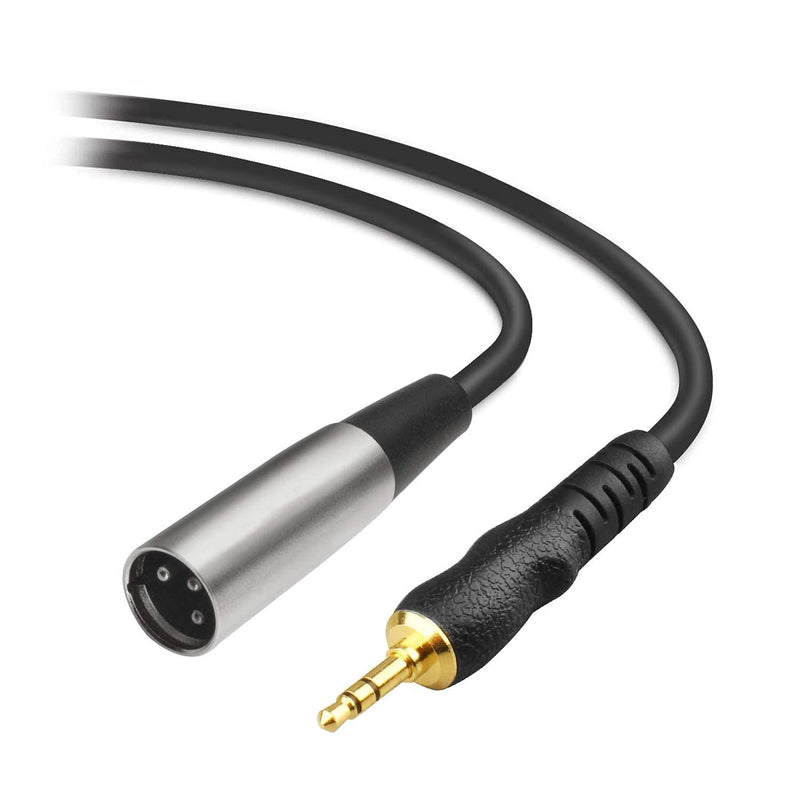  [AUSTRALIA] - 3.5mm to XLR Cable 6.5Ft, XLR Male to 3.5mm 1/8 Inch (Gold-Plated) Male Microphone Cord