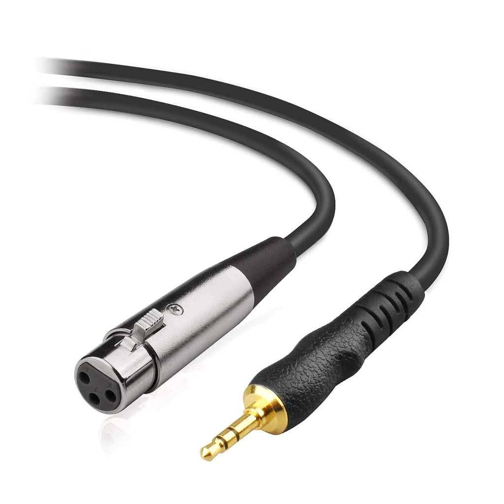  [AUSTRALIA] - 3.5mm to XLR Cable 6.5Ft, XLR Female to 3.5mm 1/8 Inch (Gold-Plated) Microphone Cord