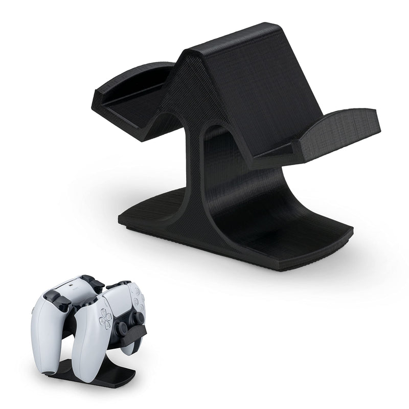  [AUSTRALIA] - Dual Game Controller Desktop Holder Stand - Universal Design for Xbox ONE, PS5, PS4, PC, Steelseries, Steam & More, Reduce Clutter UGDS-03 by Brainwavz