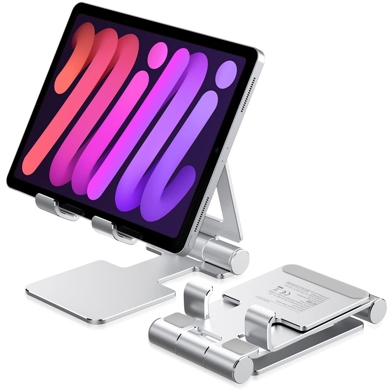  [AUSTRALIA] - Tablet Stand, Anozer Adjustable & Foldable Aluminium Desktop iPad Stand,Compatible with 2021 iPad Mini 6 5 4, iPad 10.2, iPad Pro 12.9/11, iPad Air, Portable Monitor, Surface Pro, Phones (4-13 inch)