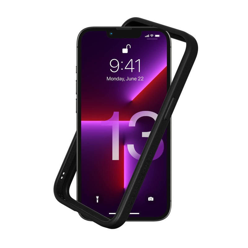  [AUSTRALIA] - RhinoShield Bumper Case Compatible with [iPhone 13/13 Pro] | CrashGuard NX - Shock Absorbent Slim Design Protective Cover 3.5M / 11ft Drop Protection - Black iPhone 13 / 13 Pro - Black