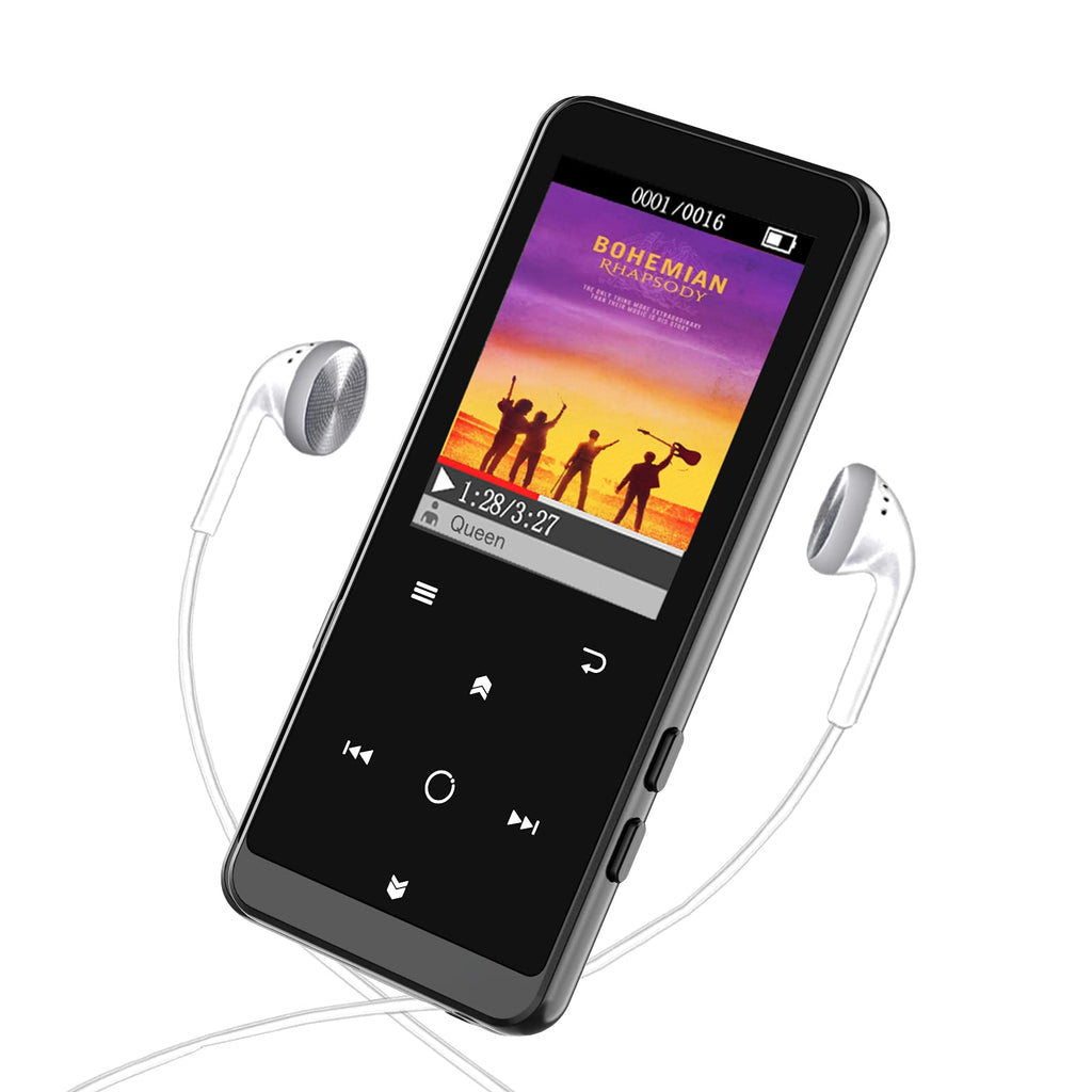  [AUSTRALIA] - 16G MP3 Player, Portable Lossless Sound MP3 Players with Bluetooth 4.2, FM Radio, Voice Recorder, E-Book, Backlit Keys, Support up to 64G TF Card, Earphones Included MP3PLAYERM3