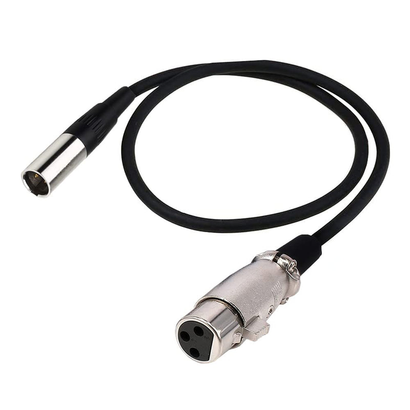  [AUSTRALIA] - Seadream Mini XLR Male to XLR Female Adapter Cable, 3-pin Mini XLR Male to XLR Female Adapter Cable, for BMPCC 4K Camera Video Assist 4K Sharp 8K (5FT) 5FT