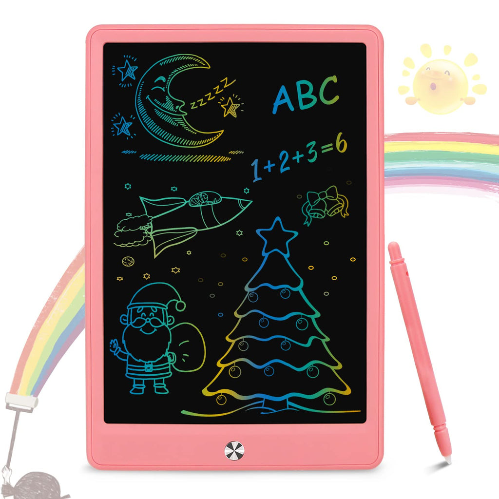  [AUSTRALIA] - LCD Writing Tablet, 11'' Colorful Toddler Doodle Board Drawing Tablet, Kids Drawing Pad Erasable Reusable Electronic Drawing Pads, Learning for 3 4 5 6 Years Old Girls Boys(Pink) Pink