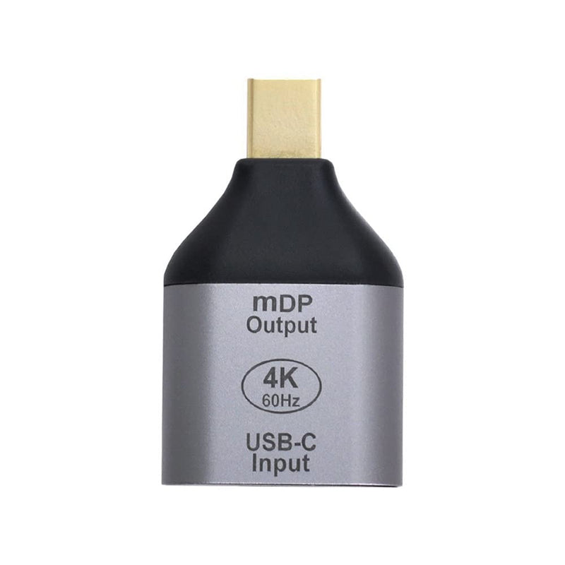  [AUSTRALIA] - Xiwai USB-C Type C Female Source to Mini Displayport DP Sink HDTV Adapter 4K 60hz 1080p for Tablet & Phone & Laptop Silver MINI-DP