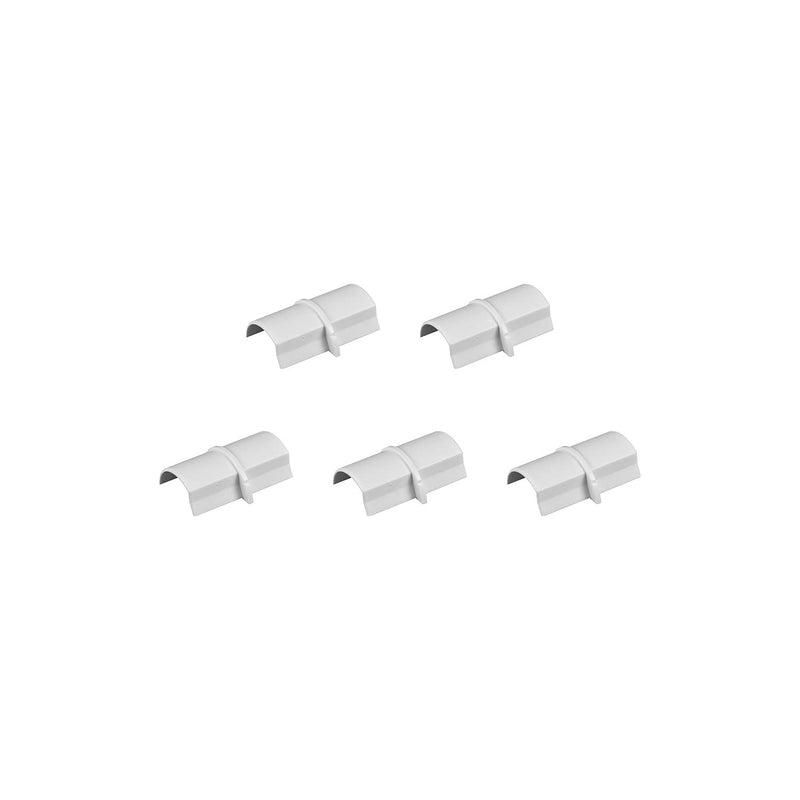  [AUSTRALIA] - D-Line Medium Cable Raceway Connector, for use with 1.18" (W) x 0.59" (H) Cable Cover - 5-Pack, White
