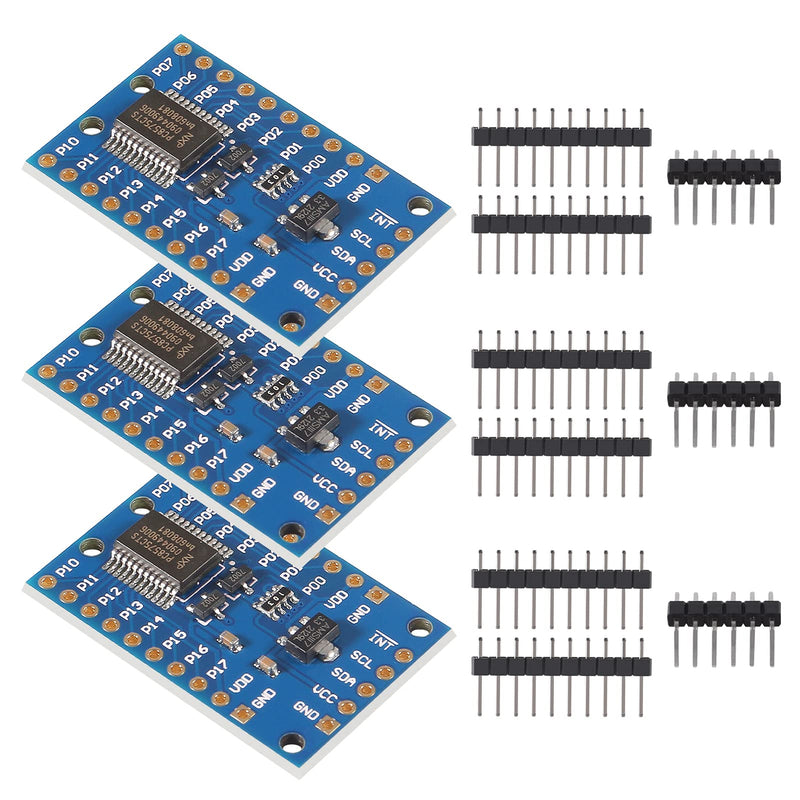  [AUSTRALIA] - ACEIRMC 3pcs PCF8575 IO Expander Board Module I2C to 16IO IIC I2C I/O Extension Shield Module 16 bit SMBus I/O Ports for Arduino R3 (3pcs)